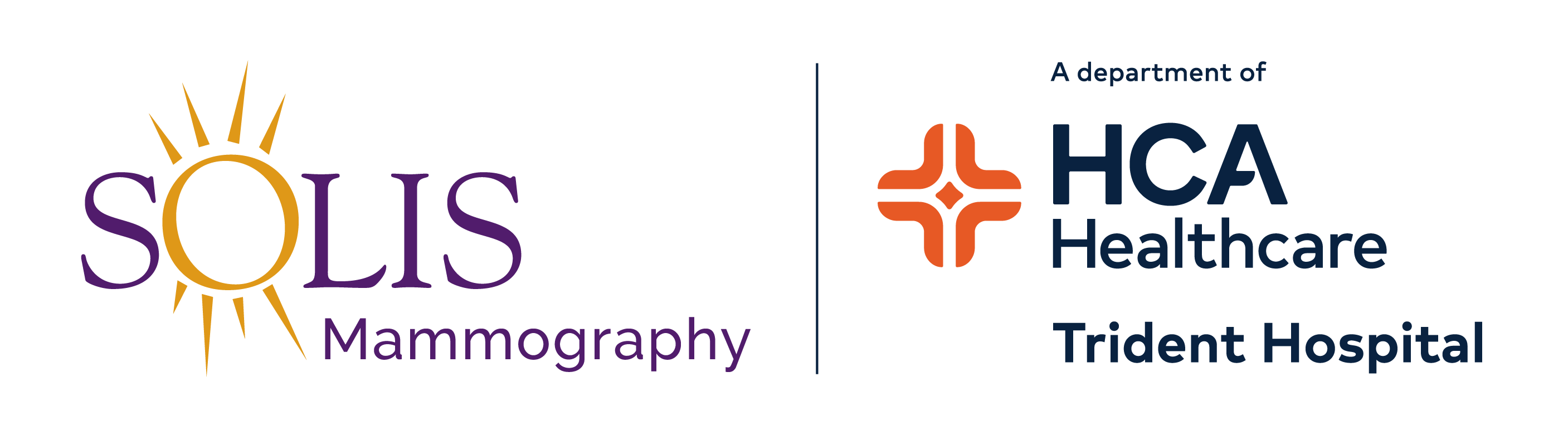 Solis Mammography, a department of HCA Healthcare Trident Hospital Logo
