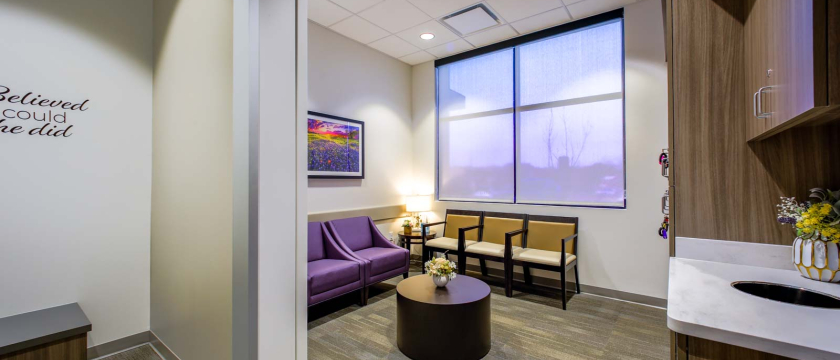 Cleburne waiting area